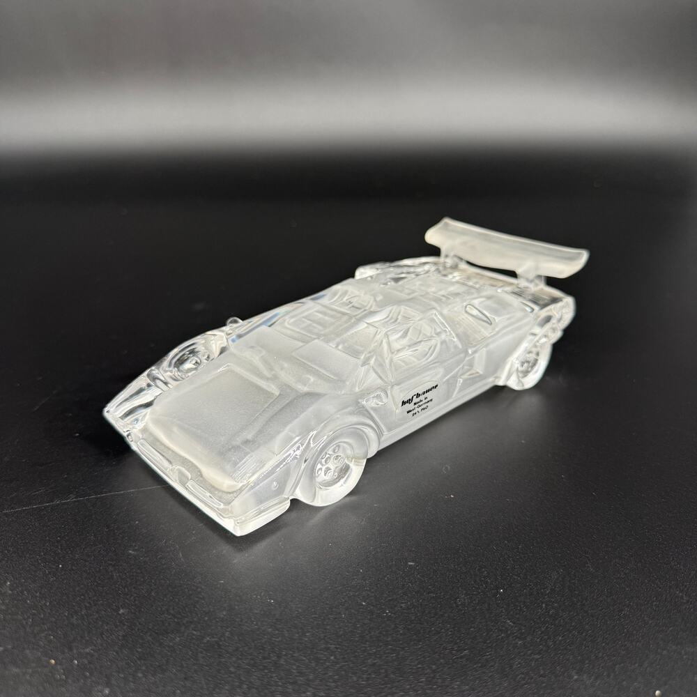 VTG Hofbauer Crystal Lamborghini Countach Car Model West Germany Figurine